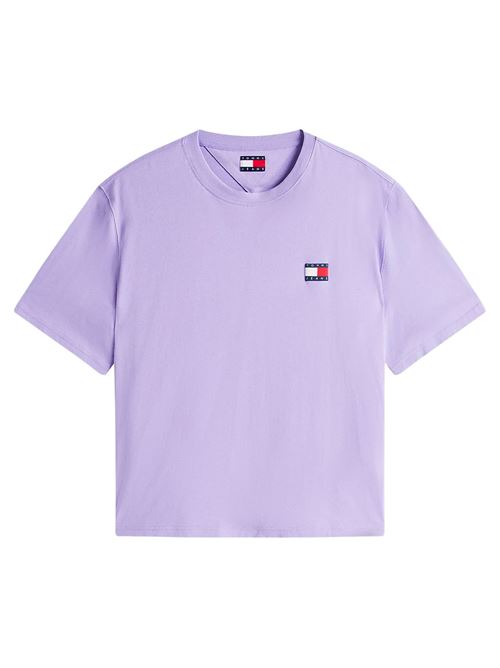 T-shirt viola in cotone Tommy Jeans | DM0DM21785W0E